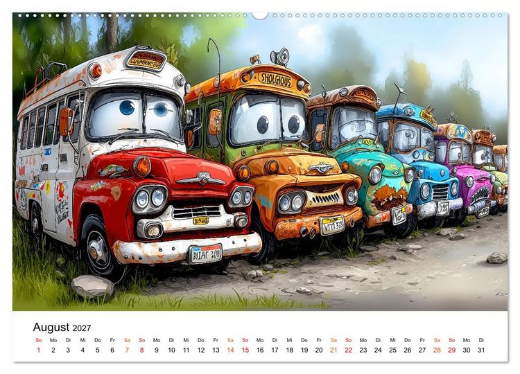 Produktbild: Rost & Roll - Altmetall mit Charakter (Wandkalender 2027 DIN A2 quer), CALVENDO Monatskalender