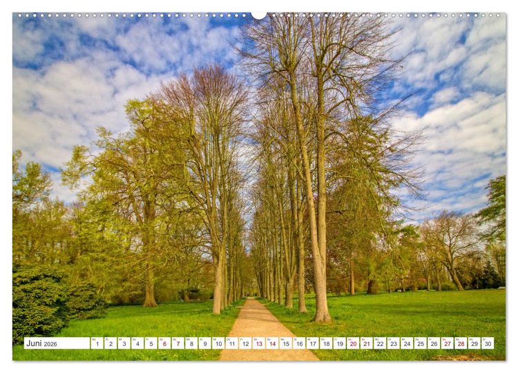Produktbild: Das Kl&uuml;tzer Schloss Bothmer &ndash; Ein Maitag in Mecklenburgs feinem St&uuml;ck England (hochwertiger Premium Wandkalender 2026 DIN A2 quer), Kunstdruck in Hochglanz