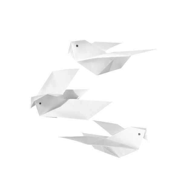 Produktbild: URSUS 100 Faltbl&auml;tter "Transparentpapier", 14 x 14 cm, wei&szlig;