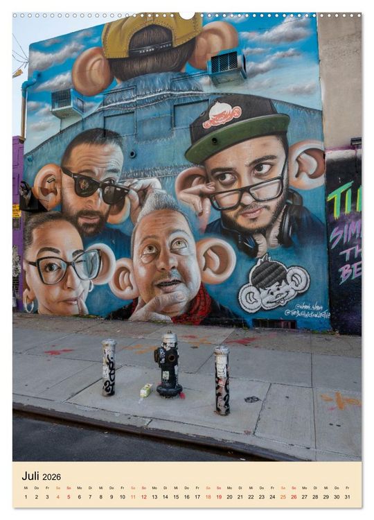 Produktbild: Walls of New York &ndash; Street Art in Farbe (Wandkalender 2026 DIN A2 hoch), CALVENDO Monatskalender
