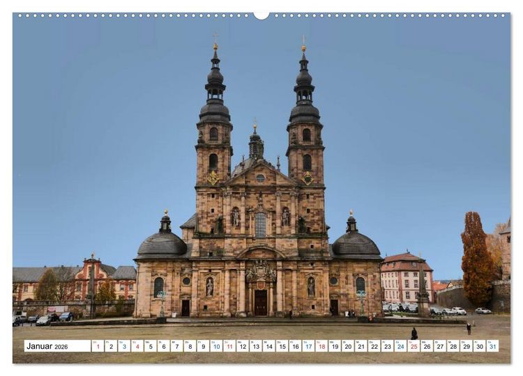 Produktbild: Fulda - die Barockstadt (hochwertiger Premium Wandkalender 2026 DIN A2 quer), Kunstdruck in Hochglanz