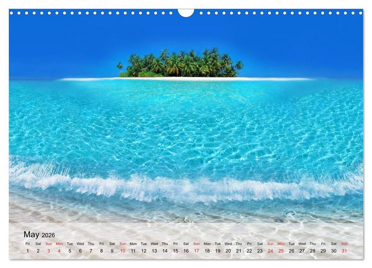 Produktbild: French Polynesia Paradise in the South Pacific (Wall Calendar 2026 DIN A3 landscape), CALVENDO 12 Month Wall Calendar