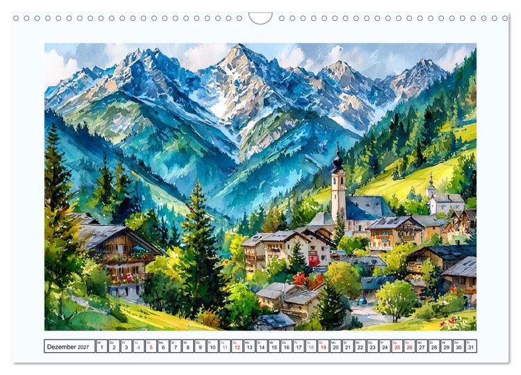 Produktbild: &Ouml;sterreich. Alpenzauber und Seentr&auml;ume (Wandkalender 2027 DIN A3 quer), CALVENDO Monatskalender