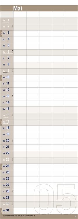 Produktbild: Allround-Familienplaner Vertical Kalender 2027