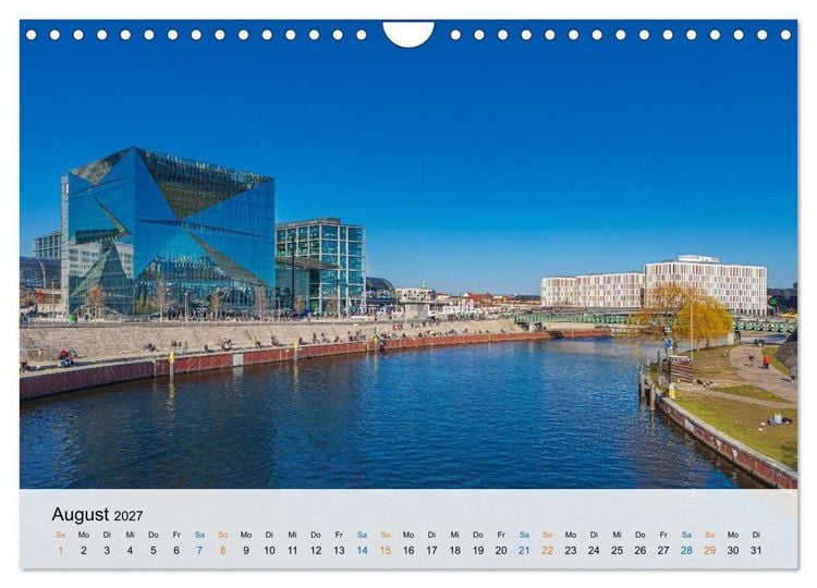 Produktbild: Berliner Wasserwege &ndash; Die Spree und ihre Kan&auml;le (Wandkalender 2027 DIN A4 quer), CALVENDO Monatskalender