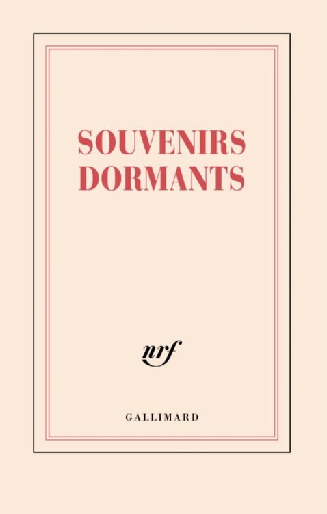 Produktbild: Souvenirs dormants : carnet lign&eacute;