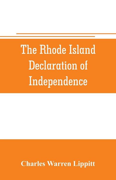 Produktbild: The Rhode Island declaration of independence