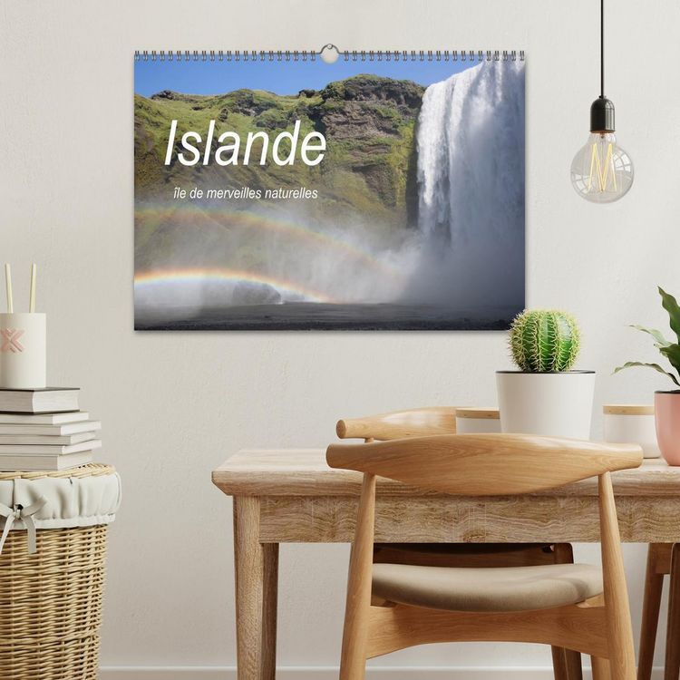 Produktbild: Islande &icirc;le de merveilles naturelles (Calendrier mural 2026 DIN A3 vertical), CALVENDO calendrier mensuel
