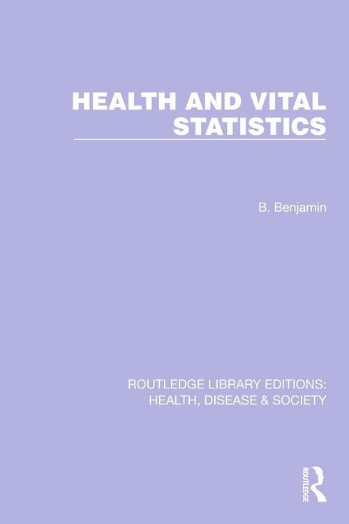 Produktbild: Health and Vital Statistics
