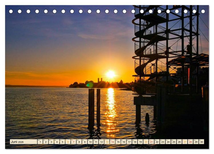 Produktbild: Bodensee - "Die D&ouml;rfer sind wie ein Garten ..." (Rainer Maria Rilke) (Tischkalender 2026 DIN A5 quer), CALVENDO Monatskalender