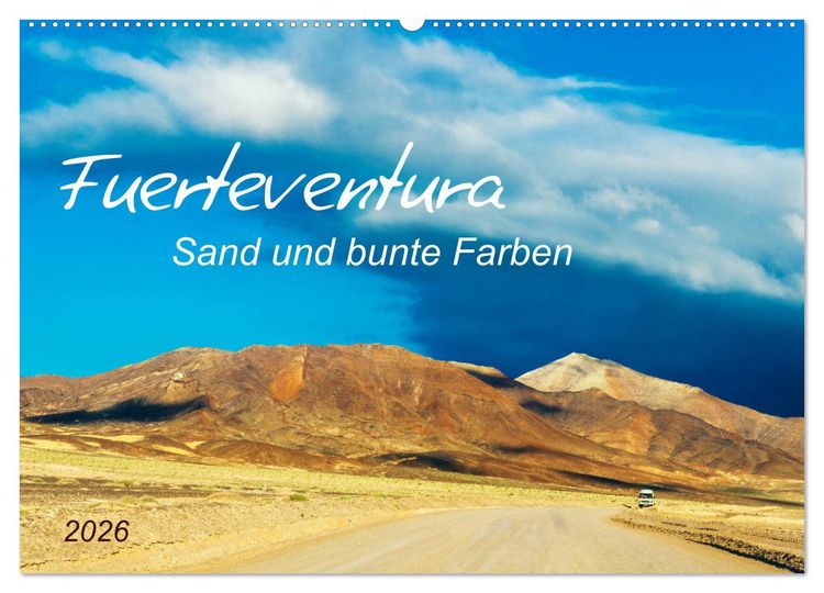 Produktbild: Fuerteventura Sand und bunte Farben (Wandkalender 2026 DIN A2 quer), CALVENDO Monatskalender