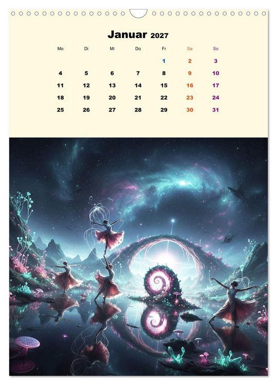 Produktbild: TraumT&auml;nzer - Schritte durch Zeit, Licht und Illusion (Wandkalender 2027 DIN A3 hoch), CALVENDO Monatskalender