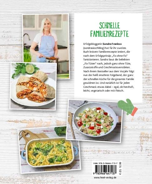 Produktbild: Fix ohne Fix (Band 2) - schnelle Familienrezepte der SPIEGEL-Bestseller-Autorin Sandra Franitza von Sandras Kochblog