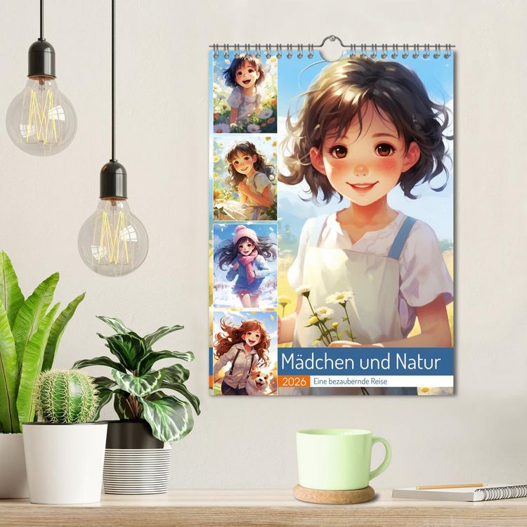 Produktbild: M&auml;dchen und Natur. Eine bezaubernde Reise (Wandkalender 2026 DIN A4 hoch), CALVENDO Monatskalender