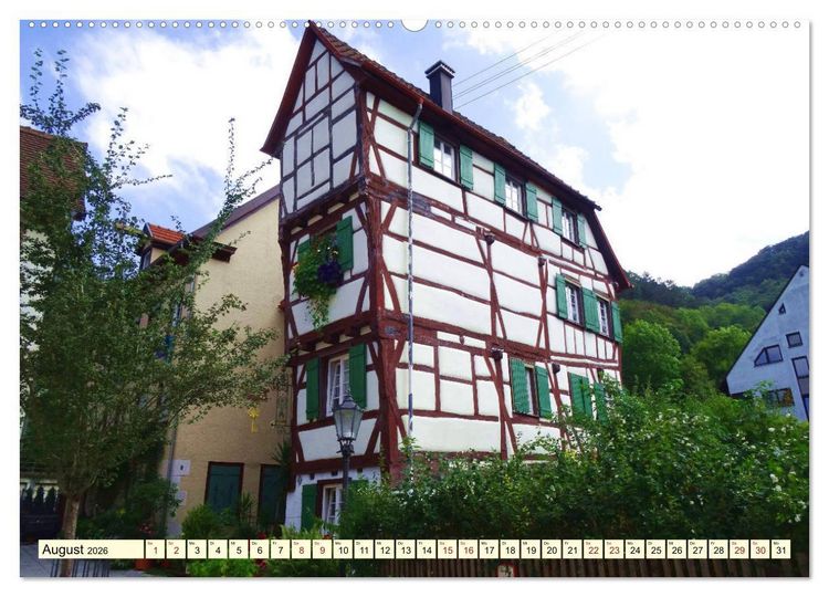 Produktbild: Unterwegs in der Altstadt von Geislingen (Wandkalender 2026 DIN A2 quer), CALVENDO Monatskalender