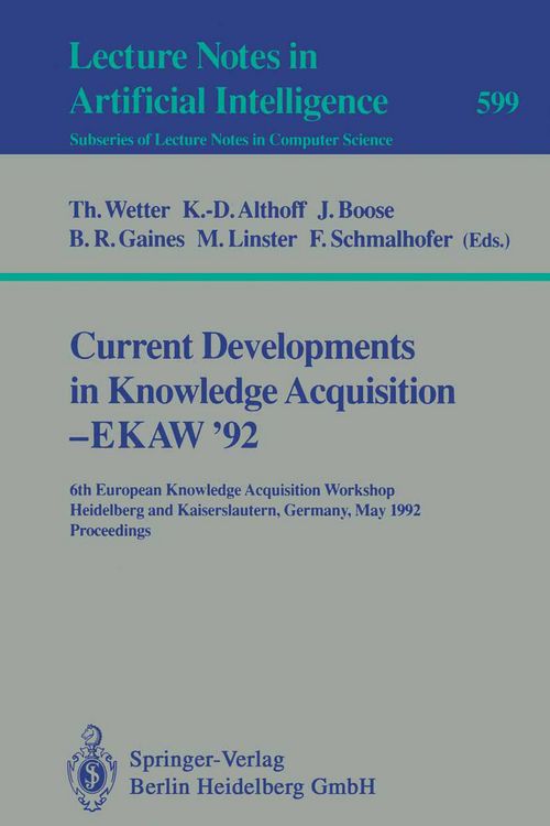 Produktbild: Current Developments in Knowledge Acquisition - EKAW'92