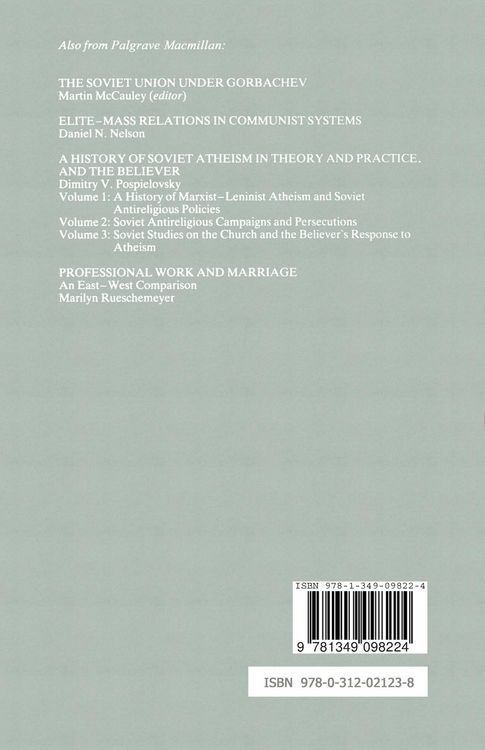 Produktbild: Politics and the Soviet System