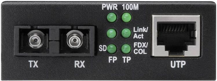 Produktbild: Digitus DN-82021-1 LAN, SC Duplex Netzwerk-Medienkonverter 100 MBit/s