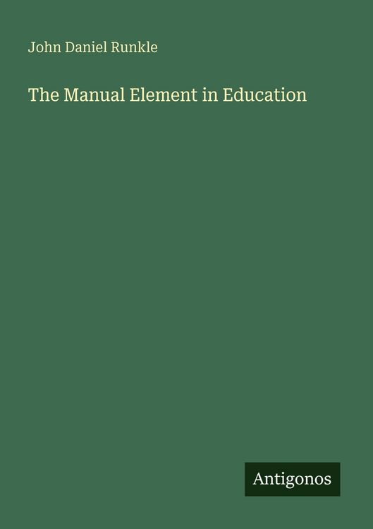 Produktbild: The Manual Element in Education