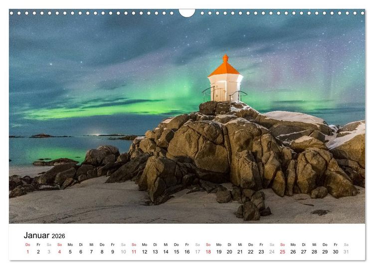 Produktbild: LEUCHTT&Uuml;RME - rund um den Globus (Wandkalender 2026 DIN A3 quer), CALVENDO Monatskalender