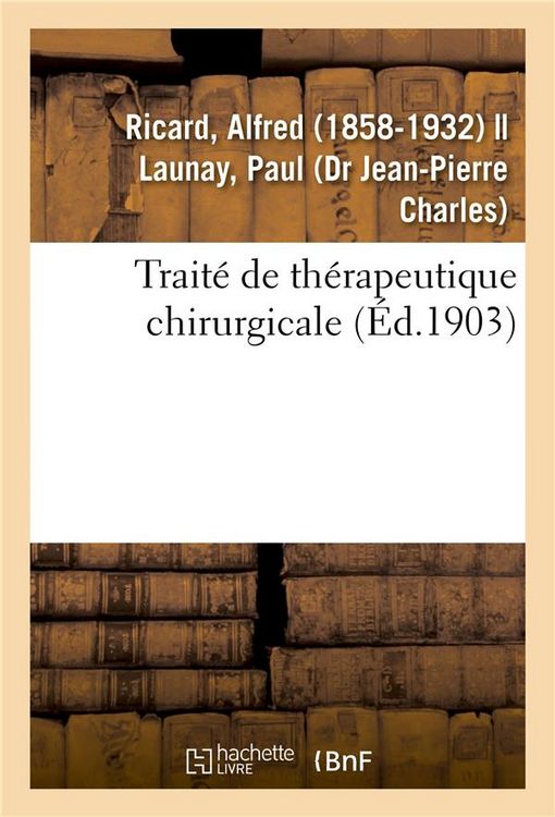 Produktbild: Trait&eacute; de th&eacute;rapeutique chirurgicale