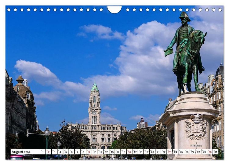 Produktbild: Porto - Charme am Douro (Wandkalender 2026 DIN A4 quer), CALVENDO Monatskalender