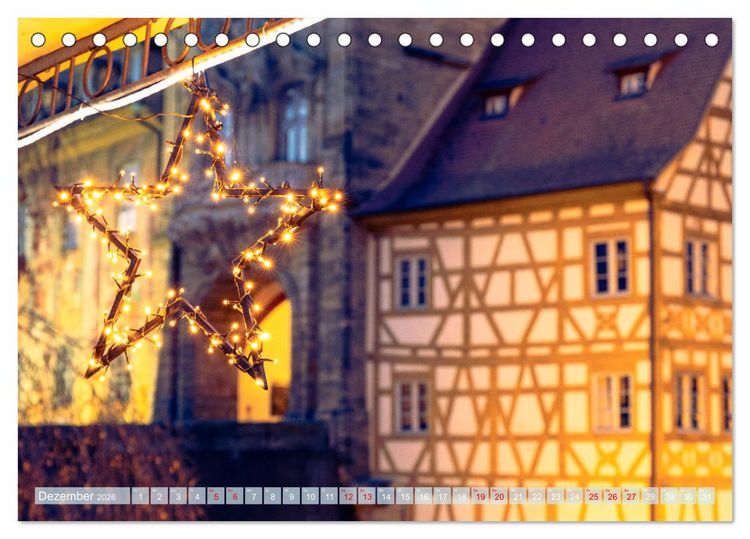 Produktbild: Unterwegs in Bamberg (Tischkalender 2026 DIN A5 quer), CALVENDO Monatskalender