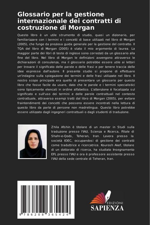Produktbild: Glossario per la gestione internazionale dei contratti di costruzione di Morgan