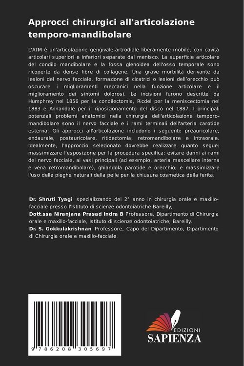Produktbild: Approcci chirurgici all'articolazione temporo-mandibolare