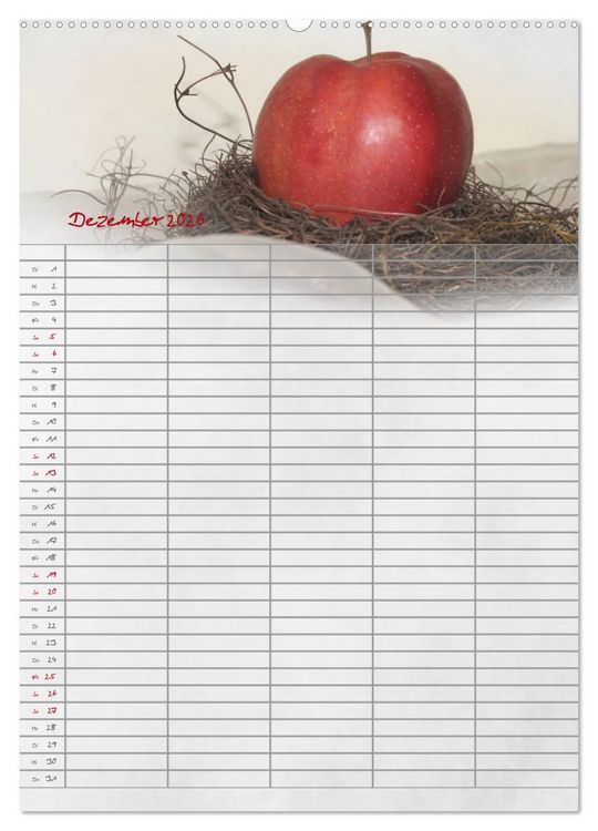 Produktbild: Familienplaner f&uuml;r die K&uuml;che. (hochwertiger Premium Wandkalender 2026 DIN A2 hoch), Kunstdruck in Hochglanz