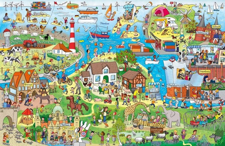 Produktbild: Deutschland Wimmelbuch