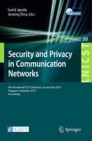 Produktbild: Security and Privacy in Communication Networks