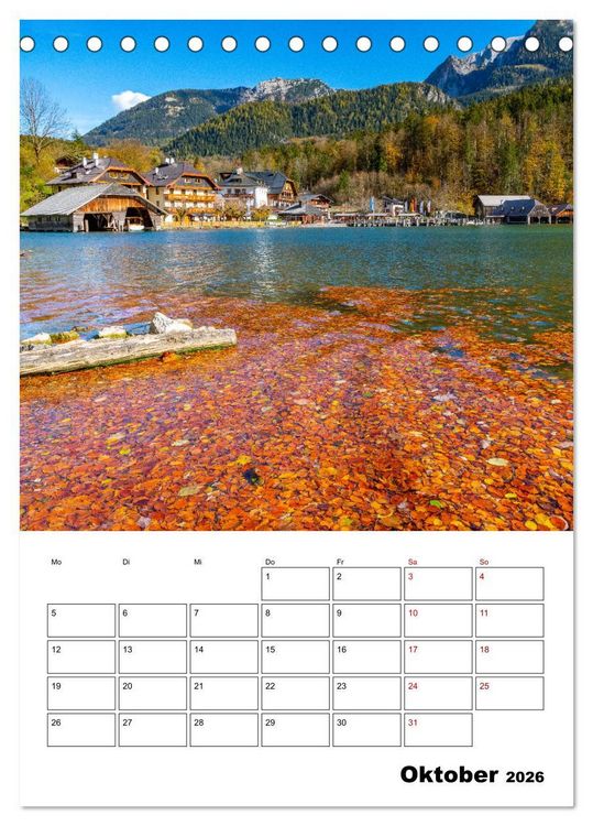 Produktbild: Mein Berchtesgadener Land (Tischkalender 2026 DIN A5 hoch), CALVENDO Monatskalender