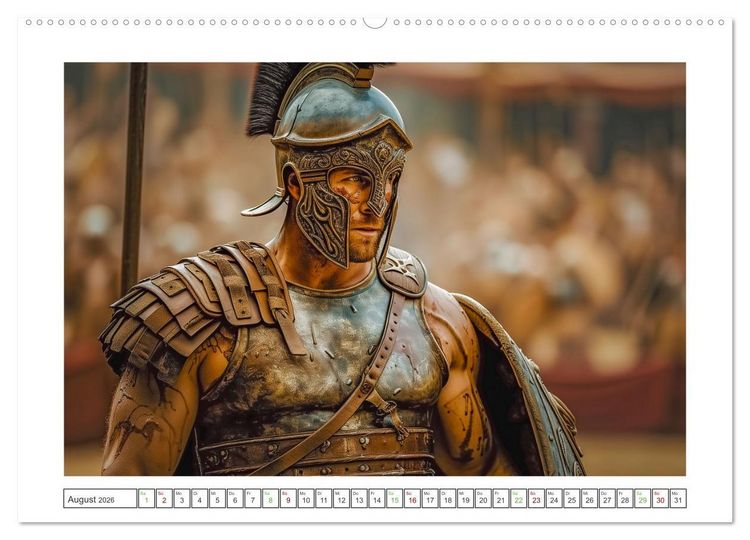 Produktbild: Mutige Krieger (hochwertiger Premium Wandkalender 2026 DIN A2 quer), Kunstdruck in Hochglanz