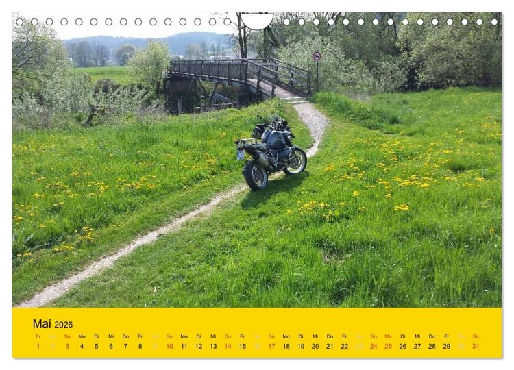 Produktbild: Freude an - Spa&szlig; mit der BMW GS (Wandkalender 2026 DIN A4 quer), CALVENDO Monatskalender