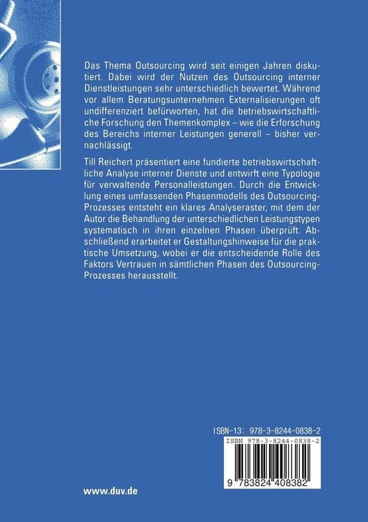 Produktbild: Outsourcing interner Dienste