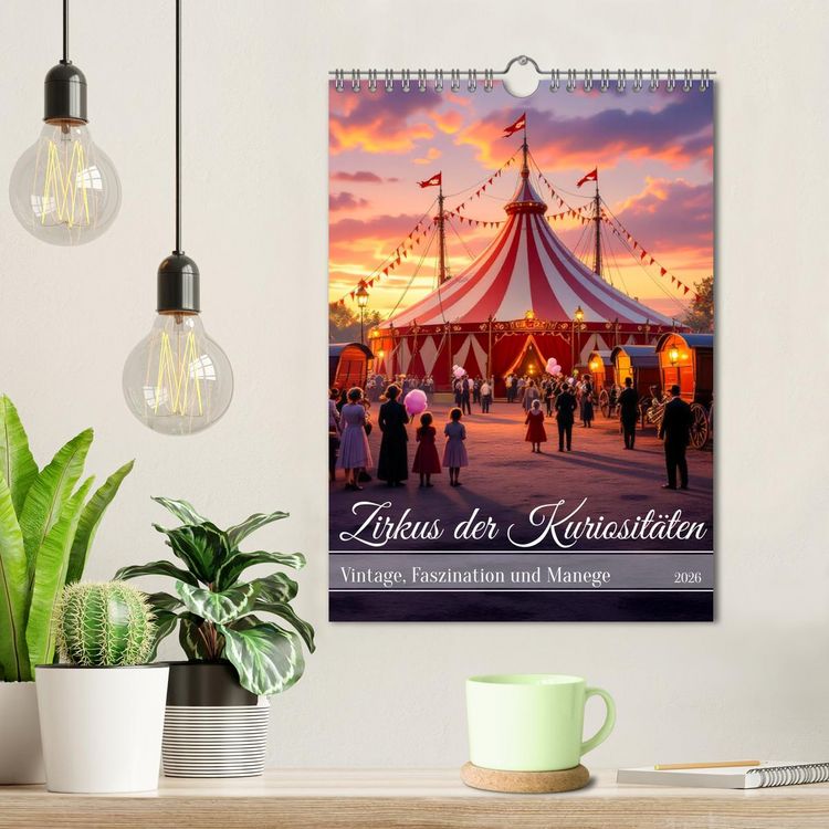 Produktbild: Zirkus der Kuriosit&auml;ten - Vintage, Faszination und Manege (Wandkalender 2026 DIN A4 hoch), CALVENDO Monatskalender