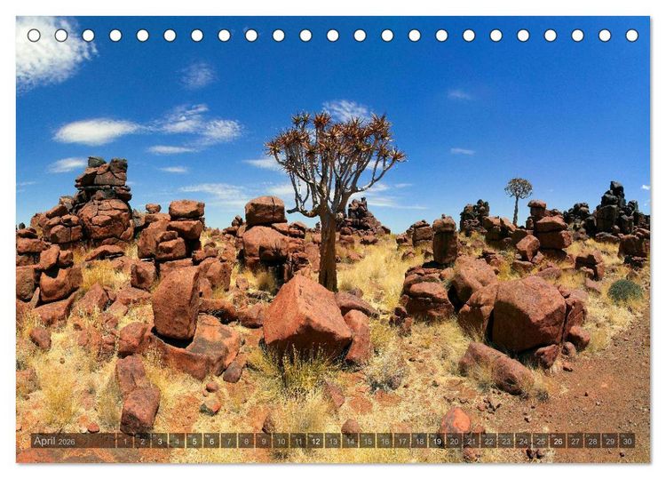 Produktbild: Namibia - Die Landschaft (Tischkalender 2026 DIN A5 quer), CALVENDO Monatskalender