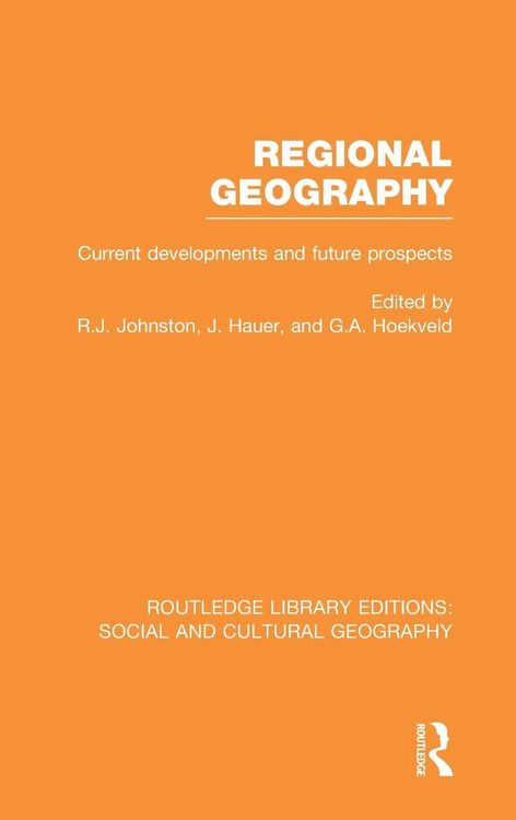 Produktbild: Regional Geography (RLE Social & Cultural Geography)
