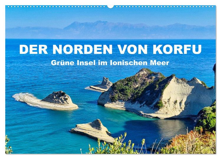 Produktbild: Der Norden von Korfu (Wandkalender 2026 DIN A2 quer), CALVENDO Monatskalender