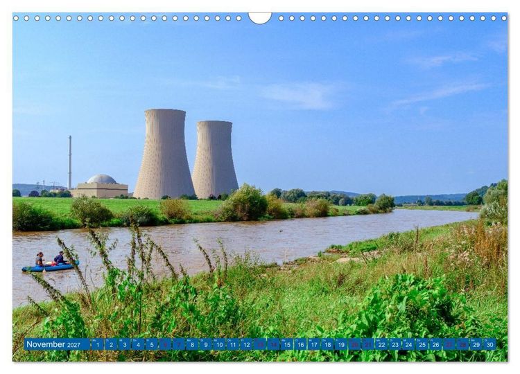 Produktbild: Die Obere Weser - von Bad Karlshafen bis Hameln (Wandkalender 2027 DIN A3 quer), CALVENDO Monatskalender