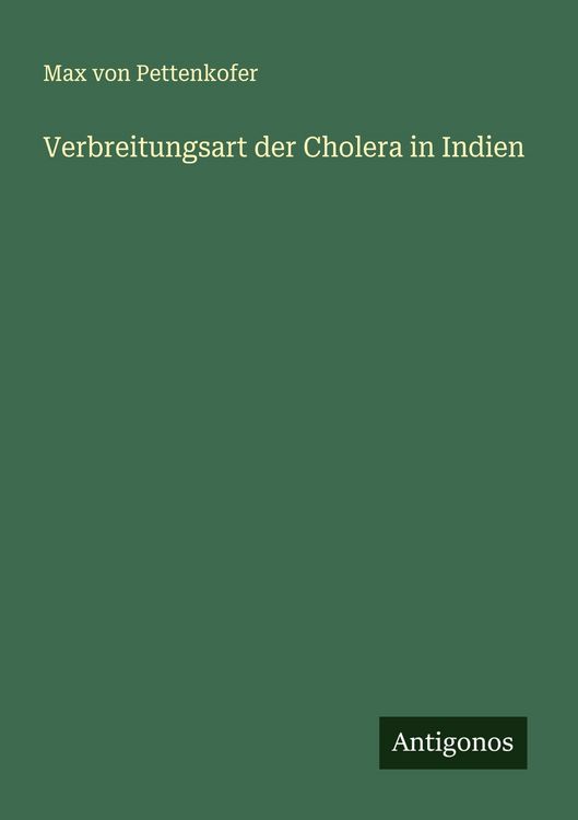 Produktbild: Verbreitungsart der Cholera in Indien