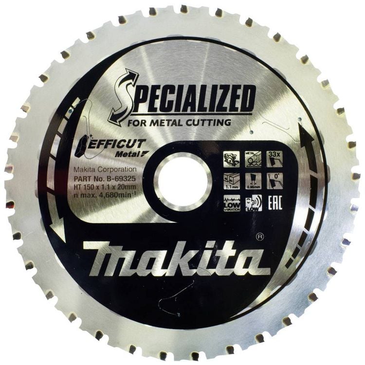 Produktbild: Makita B-69325 Kreiss&auml;geblatt 150 x 20 x 1.1mm Z&auml;hneanzahl: 33 1St.