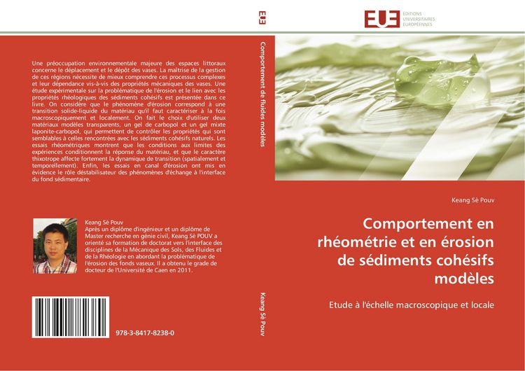 Produktbild: Comportement en rh&eacute;om&eacute;trie et en &eacute;rosion de s&eacute;diments coh&eacute;sifs mod&egrave;les