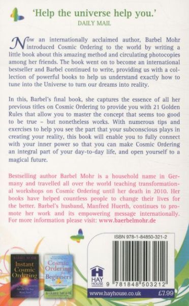 Produktbild: 21 Golden Rules for Cosmic Ordering. Barbel Mohr