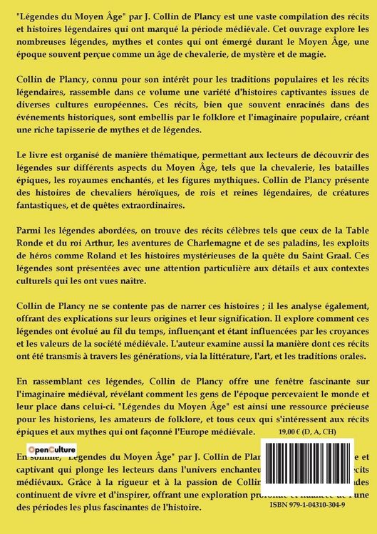 Produktbild: L&eacute;gendes du Moyen &Acirc;ge