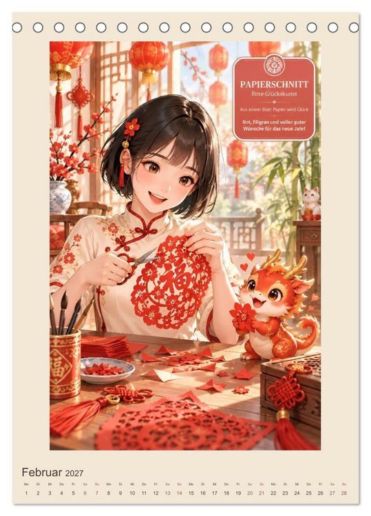 Produktbild: Beliebte Hobbys in China (Tischkalender 2027 DIN A5 hoch), CALVENDO Monatskalender