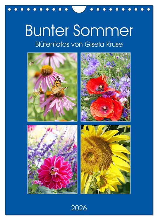 Produktbild: Bunter Sommer (Wandkalender 2026 DIN A4 hoch), CALVENDO Monatskalender