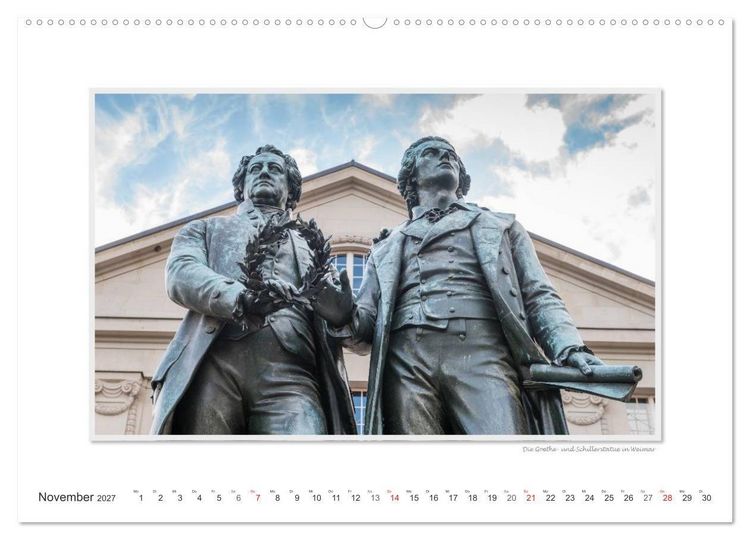 Produktbild: Emotionale Momente: Weimarer Ansichten. (hochwertiger Premium Wandkalender 2027 DIN A2 quer), Kunstdruck in Hochglanz