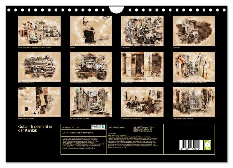 Produktbild: Cuba - Inselstaat in der Karibik (Wandkalender 2026 DIN A4 quer), CALVENDO Monatskalender